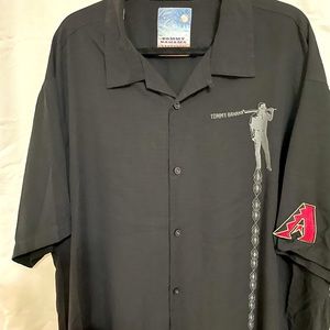 Tommy Bahama Men’s Camp Shirt Silk Short Sleeve Arizona Diamondbacks